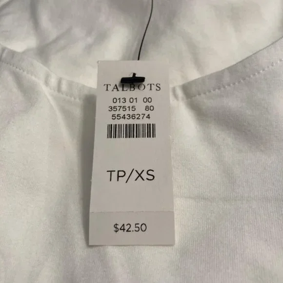 TALBOTS:  Classic Stretch Tank - white - Picture 5 of 6